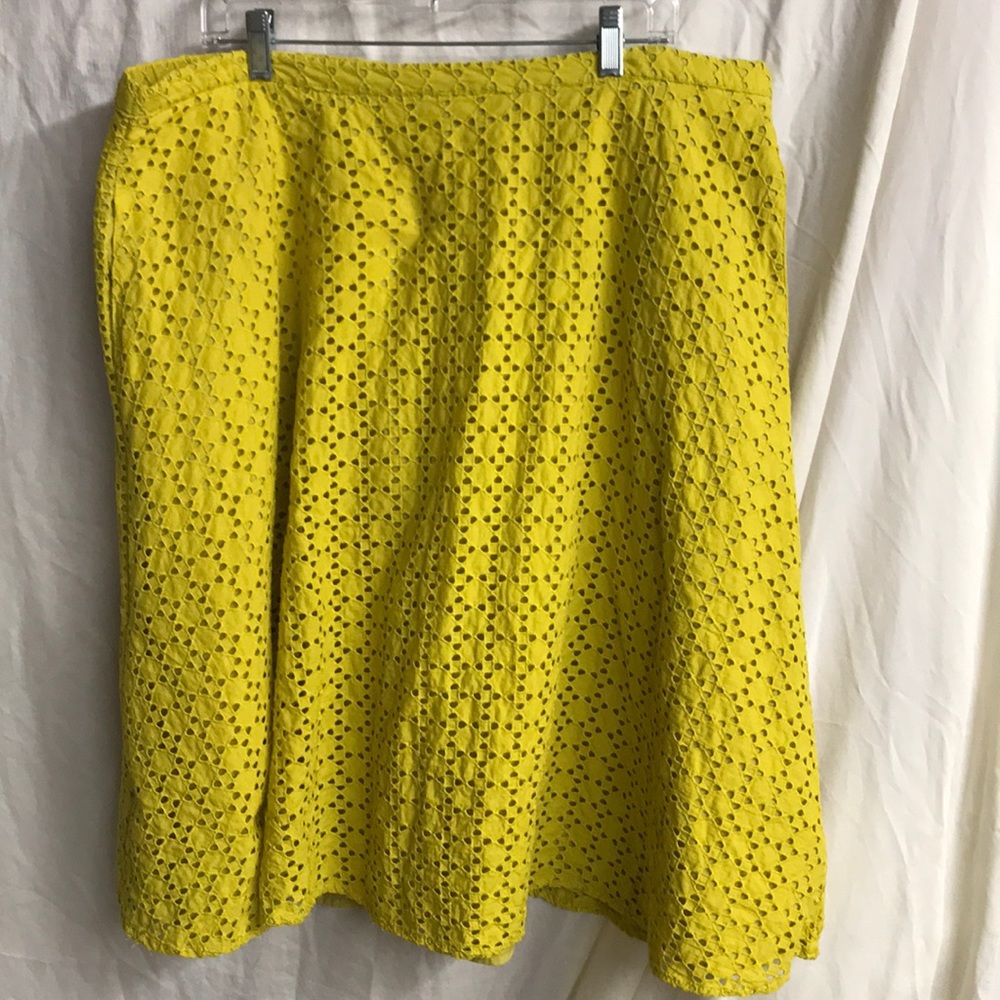 Eloquii marigold eyelet skirt 22W - Picture 1 of 4